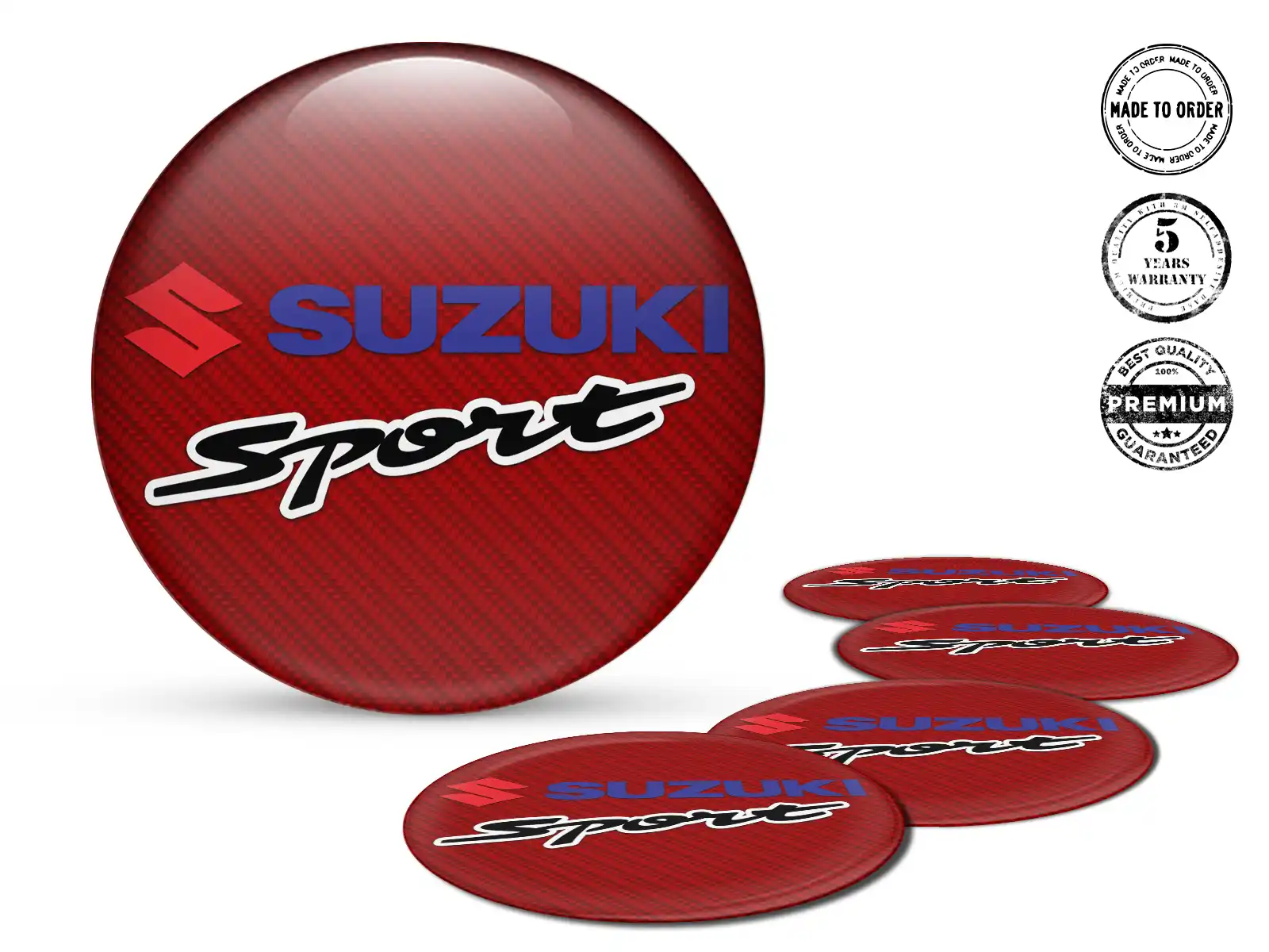 Suzuki Gewölbte Sticker Hochglanz Gravitational Surge